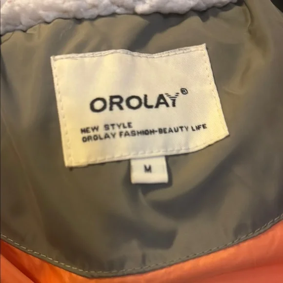 Orolay medium olive green winter coat. - Picture 2 of 5